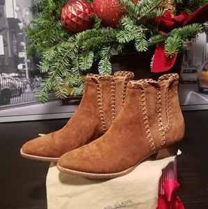 MICHAEL KORS COLLECTION LEATHER & SUEDE BOOTIES | SIZE 36 |LIKE NEW
